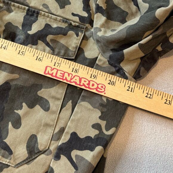 Zara Men Multicolor Camouflage Long Sleeve Pockets Full Zip Hooded Jacket Sz S - Picture 5 of 16